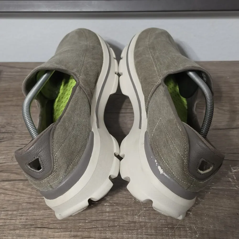 Skechers Go Walk 3 Unwind Men's Casual Slip-On Shoes Sneakers Size 12 Khaki